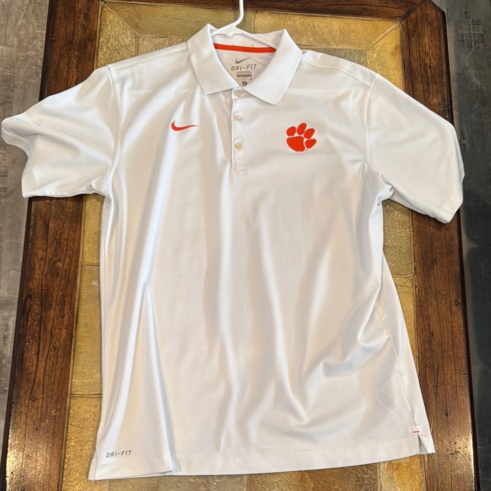 Nike White Dri-FIT Men's Polo Shirt